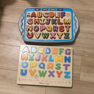 Melissa & Doug/Leapfrog Colorful Alphabet Learning Puzzles